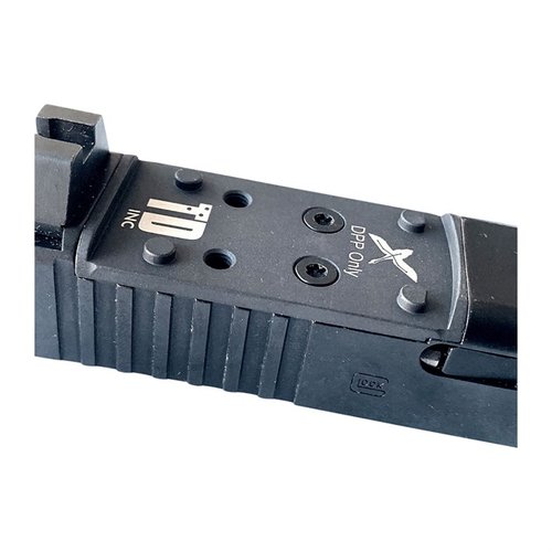 OPTIC PLATFORM FOR GLOCK® MOS, RMR: Yhteensopiva Trijicon RMR: n tai SRO: n kanssa, tukea ja tarkkuutta, helppo asennus ja kestävä teräsrakenteinen adapteri.