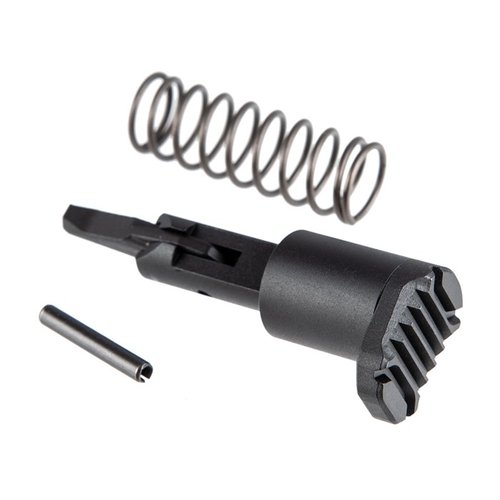 Strike Industries AR Extended Forward Assist tarjoaa suuremman pinta-alan ja ergonomisen hallinnan, kevyt 6061-T6 alumiini ja työkalu terästä pitkäikäisyyden takaamiseksi.