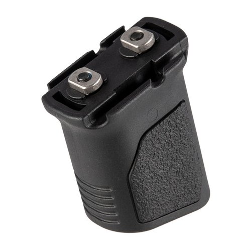 Strike Industriesin AR-15 Angled Grip tarjoaa 86° kulman, sisäänrakennetun kaapelinhallinnan ja matalan profiilin, mikä parantaa käsittelyä ja vähentää sotkua.