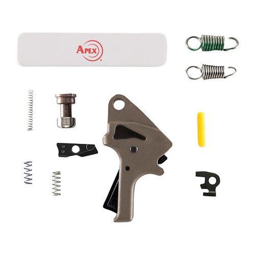 Apex Forward Set Trigger Kit parantaa M&P M2.0: n laukaisua, lyhentää matkaa ja tekee laukaisusta sujuvampaa, jopa 2 lbs kevyemmällä vetovoimalla.