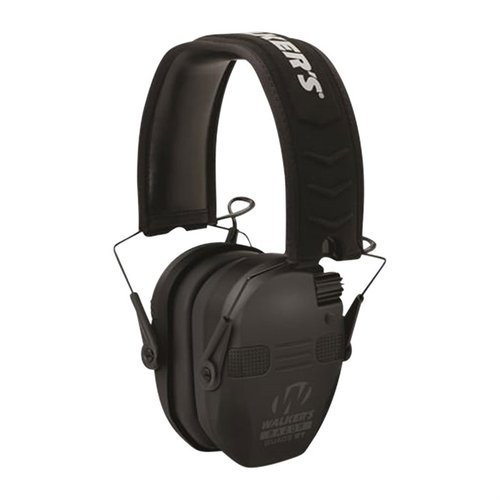 Walkers Razor Slim Electronic Quad Ear Muffs Bluetoothilla tarjoavat erinomaisen kuulonsuojan, musiikin kuuntelun ja tehokkaan äänenvaimennuksen.
