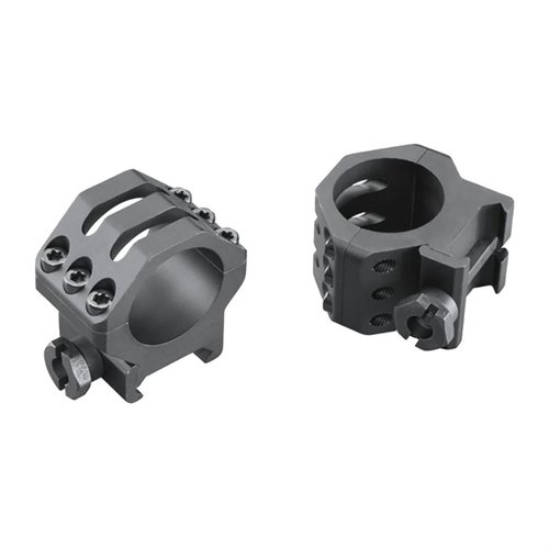 Weaverin Six-Hole Picatinny Rings tarjoavat maksimaalista turvallisuutta ja puristusvoimaa, parannettu Picatinny-rakenne ja Type-III anodisoitu pinta.