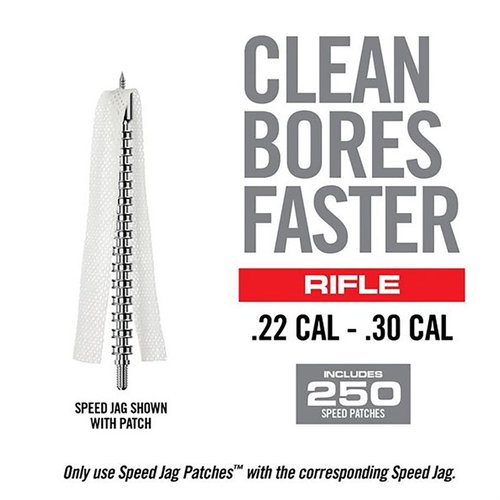 BORE-MAX Speed Jag Patchit tarjoavat tehokasta ja nopeaa piipun puhdistusta, erinomaisella imukykyisyydellä ja kestävyydellä ilman nukkaa.