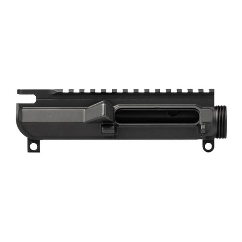 AR-15 M4E1 Stripped Upper ilman forward assistia, valmistettu 7075-T6 alumiinista, yhteensopiva mil-spec AR15 osien kanssa, tyylikäs ja kestävä.