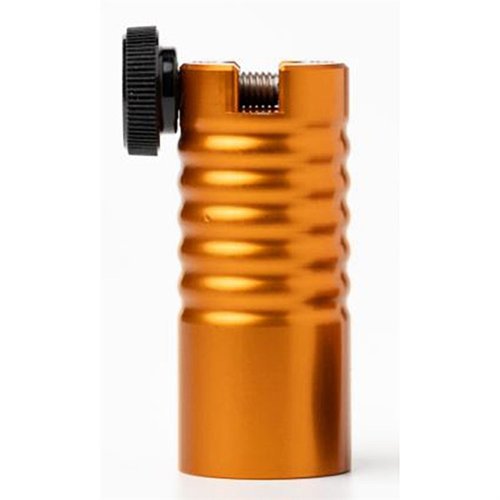 HEADSPACE COMPARATOR BODY on valmistettu 6061-alumiinista, ja se tarjoaa kaksi kiinnitysvaihtoehtoa, jotka mahdollistavat tarkat mittaukset eri käyttötarkoituksiin.