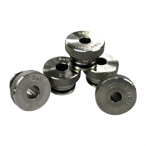 MODULAR HEADSPACE COMPARATOR BULLET INSERTS tarjoavat tarkimmat mittaukset ammustesi johdonmukaisuuden varmistamiseksi 3.0 asteen lead angle -kulmalla.