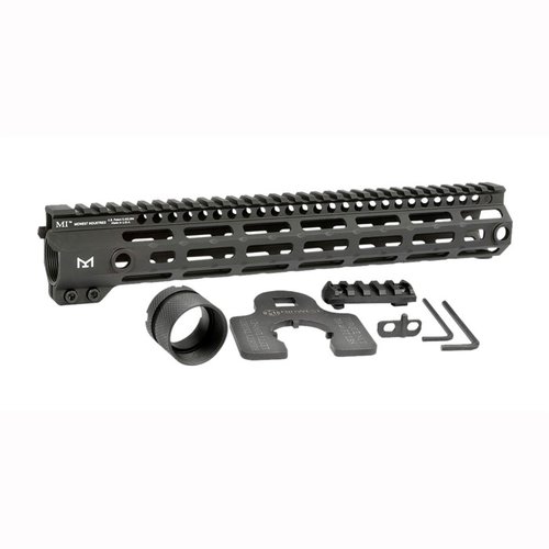 Midwest Industries AR-15 G4 M-LOK - kestävä 6061 alumiini, viisi pituutta, seitsemän M-LOK-sivua, jatkuva picatinny ylärauta ja elinikäinen takuu.