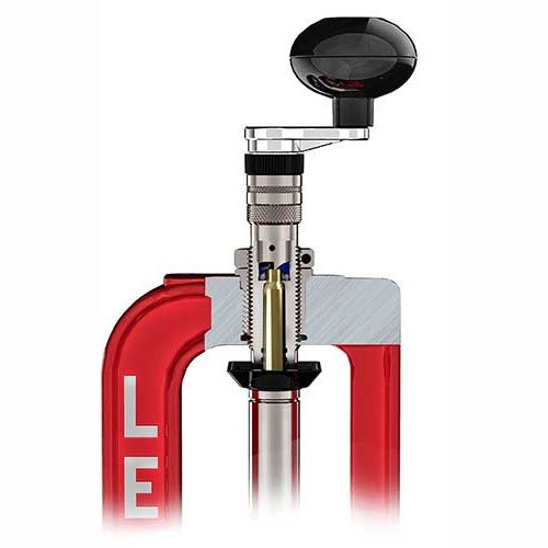 LEE Deluxe Quick Trim - nopea ja tarkka brassin lyhennys, sisä- ja ulkokulman viisteytys, ei mittauksia, säädettävä pituus ja mukana chip catcher.