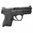 Paranna otetta Smith & Wesson M&P Compact -aseestasi Talon Gripsin mustalla kumisella kahvateipillä. Helppo asentaa ja poistaa. 🛠️🔫 Osta nyt!