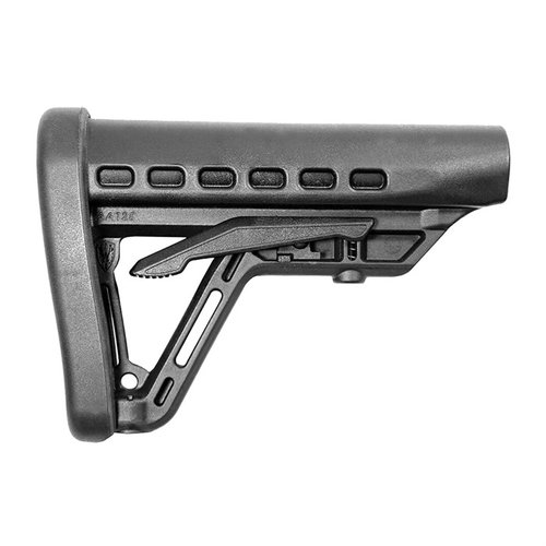 Archangel® Low-Profile AR-15® buttstock on 6-asentoinen M4-tyylinen säädettävä perä, kevyt ja kompakti, nopeaa käsittelyä ja tarkkaa ampumista varten.