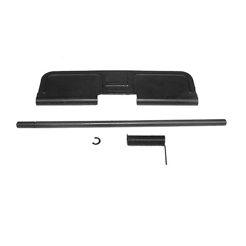 .223 kaliberin Ejection Port Door Assembly, sisältää kaikki tarvittavat osat, kuten Ejection Port Door Coverin, pinin, jousen ja klipsin, luotettavaa toimintaa varten.