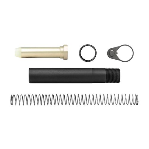 AR-15 Enhanced Pistol Buffer Kit sisältää Yhdysvalloissa valmistettuja mil-spec komponentteja, kuten 7075-T6 alumiiniputken, carbine bufferin ja jousen.