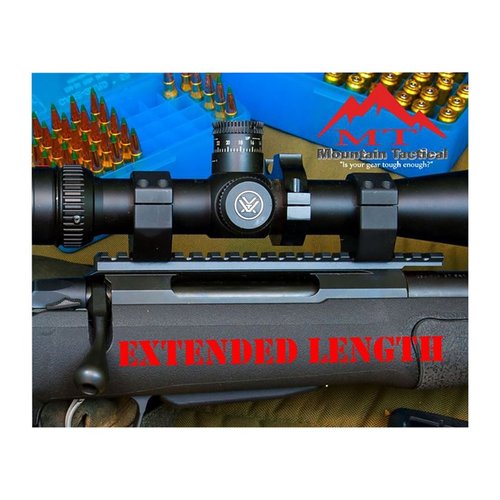 Mountain Tacticalin Tikka T3/T3x Gen 2 Performance Series Picatinny - 20 MOA tarjoaa erinomaisen kestävyuden ja tarkkuuden, yhdistäen Opti-Lock-reiän ja täyden kontaktin.