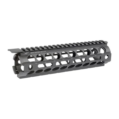 Midwest Industries AR-15 Free-Float Handguard tarjoaa helpon päivityksen, M-LOK-yhteensopivuuden ja jatkuvan Picatinny-yläreunan optiikoille.