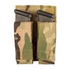 Grey Ghost Gearin Double Pistol Magazine Pouch pitää kaksi patruunaa turvallisesti paikoillaan, kestävä nylonrakenteinen ja magneettikiinnitys varmistaa luotettavan käytön.