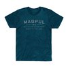 MAGPUL GO BANG PARTS CVC T-SHIRT BLUE STONE HEATHER LG