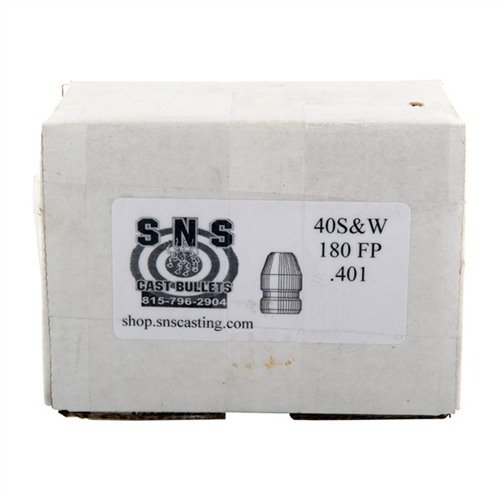 .40 CALIBER CAST PISTOL BULLETS, 180GR FP LEAD BULLETS tarjoavat tarkkuutta ja kustannustehokkuutta kilpailijoilta, valmistettu korkealaatuisesta seoksesta.