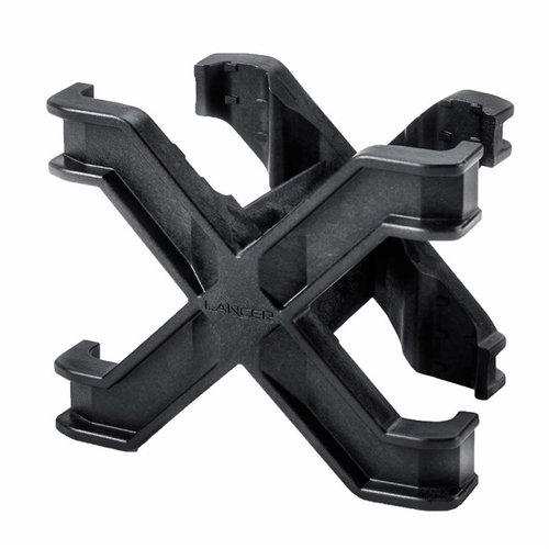 Lancer Systemsin SIG Sauer MPX Magazine Coupler mahdollistaa kahden patruunalaatikon turvallisen kiinnittämisen vierekkäin, pitäen vara-ammo lähellä ja näkyvissä.