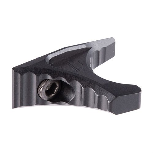 Kompakti, kevyt ja käännettävä HAND RETENTION DEVICE HANDSTOP, joka on M-Lok yhteensopiva ja valmistettu kestävästä 7075 T6 alumiinista.