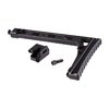 8-tuumainen Skeleton Stock JMAC Customsilta, 7075 T6 alumiinia, kevyt (5.36oz), yhteensopiva SIG-kansimekanismien kanssa, 2x QD Sling Socket.