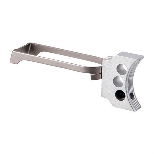 Fusion Pro-Series 3-HOLE Trigger on pitkä, säädettävä ja kevyt alumiininen liipaisin 1911-pistooliin, saatavilla hopeana tai mustana. Sopii kaikkiin 1911-malleihin.