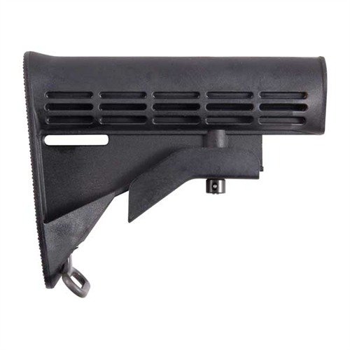 AR-15 STOCK ASSY COLLAPSIBLE OEM BLK tarjoaa kestävän ja säädettävän rakenteen, joka parantaa ampumismukavuutta AR-15 Carbine ja Government Carbine -malleissa.