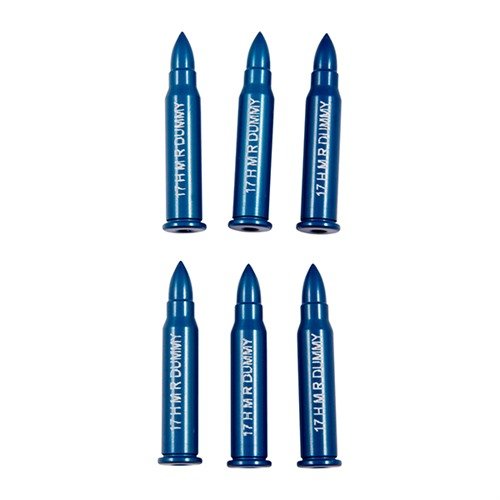 A-ZOOM RIMFIRE DUMMY ROUNDS, 17 HMR tarjoaa turvallisen ja luotettavan tavan testata aseen toimintaa ilman vahingollista laukausta.