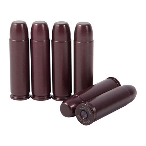 A-ZOOM AMMO SNAP CAP - 500 S&W MAGNUM harjoituskapselit parantavat lataus- ja purkutaidot sekä kuivaamisharjoitukset turvallisesti ja tehokkaasti.