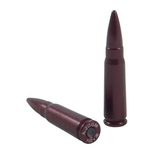 A-ZOOM AMMO SNAP CAP DUMMY ROUNDS 7.62X39MM on valmistettu kestävästä alumiinista, mikä mahdollistaa lataamisen, purkamisen ja kuivaamisharjoittelun.