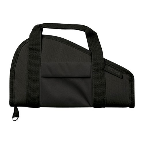 Bulldog Medium Black Pistol Rug w/acc Pocket tarjoaa erinomaisen suojan aseillesi, ja sen lisätasku on täydellinen tarvikkeiden säilyttämiseen.