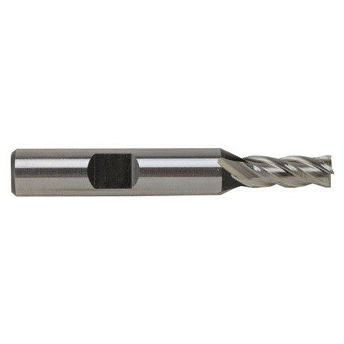 HIGH SPEED STEEL END MILL CUTTER 3/8" on neljä urainen keskikohdistettu työkalu, joka mahdollistaa syvän leikkauksen ilman esiporausta, lisää kestävyyttä 8% koboltilla.