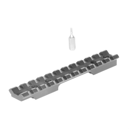 EGW:n Picatinny-scope mount tarjoaa joustavuutta kiinnityksessä, on kevyt ja yhteensopiva Picatinny- ja Weaver-scope ringien kanssa. Vaatii porausta ja kierteitystä.