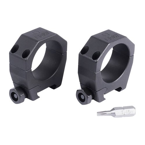 EGW:n Keystone-sarjan kiikarinrenkaat ovat kestäviä, valmistettu 6061-alumiinista ja sopivat picatinny- ja weaver-tyyppisiin kiinnityksiin.