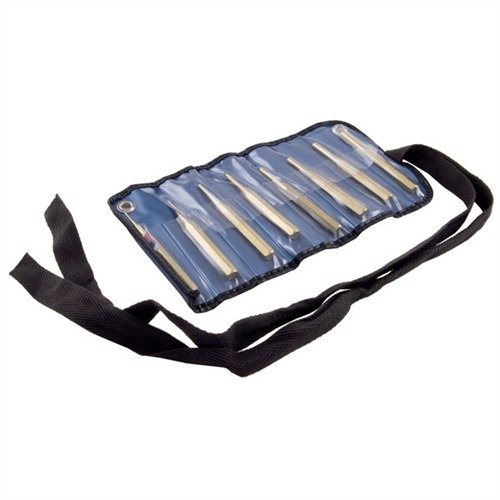 Grace USA:n ROLL PIN PUNCHES -sarja sisältää 8 tarkasti koneistetun messinkipunchin, jotka soveltuvat yleisiin pin-kokoihin ilman naarmuja.