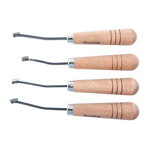 LEADER CHECKERING SET tarjoaa laadukkaat, pitkäikäiset työkalut, jotka helpottavat checkering-työtä. Edullinen ja laajennettavissa taitotason mukaan.