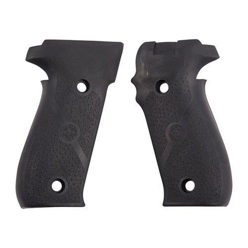 HOGUE SEMI-AUTO PISTOL GRIPS RU/SL SIG P226 tarjoavat käsituntumaa, vaimentavat rekyyliä ja parantavat otetta, saatavilla kumista ja puusta.
