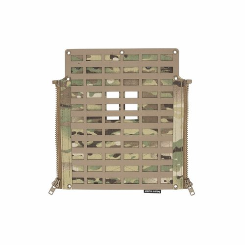 MOLLE Back Panel Lite mahdollistaa nopean taaksepäin vaihdettavan varustuksen, jossa on 6x12 MOLLE-kiinnityskohtaa ja työkaluitta vaihdettavat paneelit.