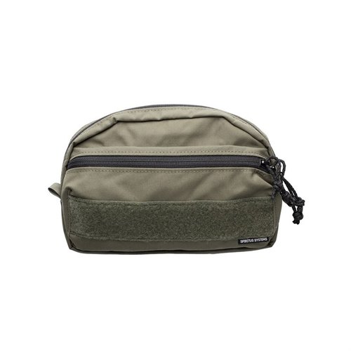 Spiritus Systems CCS Pouch tarjoaa suuren säilytystilan MkV Chassis -järjestelmälle, kaksiosainen rakenne, MOLLE-yhteensopiva ja kestävä 500D Cordura.
