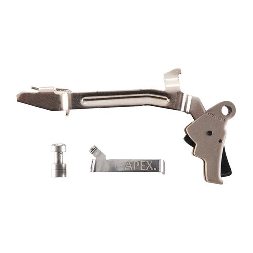 Apex Polymer Action Enhancement Kit parantaa Glock Gen 3/4 -pistoolin laukausta, vähentää painetta ja matkustamista sekä tarjoaa tarkan laukaisun.