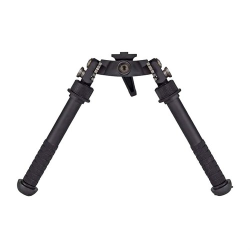GEN 2 CANT AND LOC (CAL) bipod tarjoaa 15 asteen kallistuksen, 5 jalka-asentoa ja kestävästä 6061-T6 alumiinista valmistetut, ei pyörivät jalat.