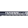FULL TOP RAIL MLOK HANDGUARD AR-15: kestävä 6061-T6 alumiini, musta anodointi, 4140 PH terästä, täydellinen ylärauta ja 7 MLOK-aukkoa, anti-rotation tabs.