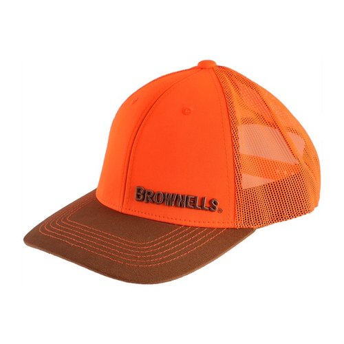 Brownellsin PRIME CAP tarjoaa turvallisen metsästyksen blaze orange -värillä, tyylikkäällä ruskealla lippaalla ja tunnusomaisella logolla. Pidä itsesi ja tyylisi turvassa!
