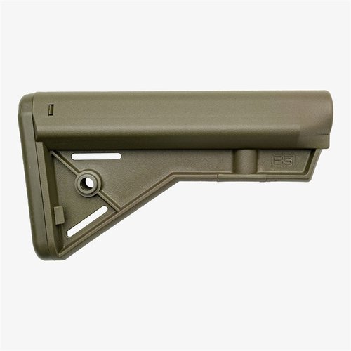 B5 Systems Bravo-C kiinteä perä tarjoaa ergonomisen poskipakan, ei-liukuvan pehmusteen ja Mil-Spec materiaaleista valmistetut kiinnitykset.