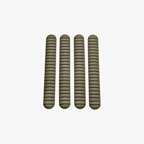 M-LOK® Rail Cover tarjoaa matalan profiilin, erinomaisen pidon ja lämmönkestävyyden. Helppo asentaa, myydään neljän pakkauksissa.