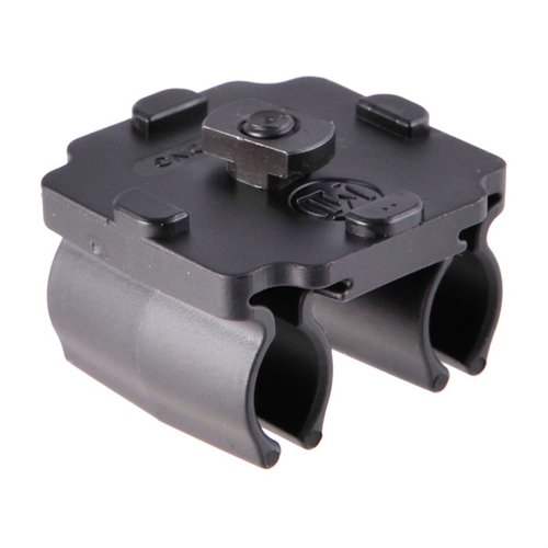 .357 - .45-70 patruunoille sopiva M-LOK™ yhteensopiva universaali patruunapidike, joka tarjoaa kevyen ja turvallisen istuvuuden sekä vaaka- että pystysuunnassa.