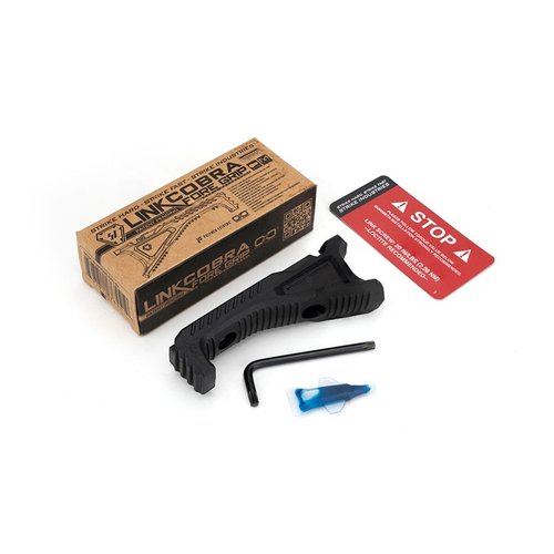 Strike Industries LINK Cobra Fore Grip tarjoaa ergonomisen otteen, johon on integroitu SI Cable Management System, M-LOK ja KeyMod yhteensopivuudella.