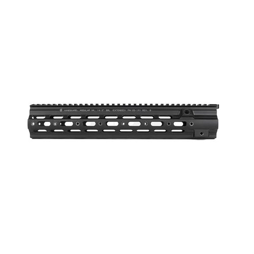 Geissele Super Modular HK 416 - kestävä 6061-T6 alumiinista valmistettu, modulaarinen ja sotilasstandardit täyttävä rail, saatavilla 10.5