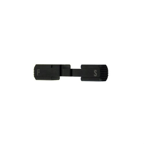 SBF Safety Selector Switch Steyr AUG®: ergonomiset, viistetyt reunat, kestävä alumiini, selkeät Fire ja Safe -merkinnät, helppo asennus ja elinikäinen takuu.