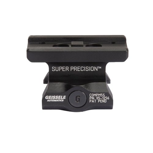 Super Precision® CompM5s - tarkkuuskiinnitys Aimpoint CompM5s: 7075-T6 alumiinia, 1,400 lbs puristusvoimaa, 3 shear lugs, saatavana mustana.