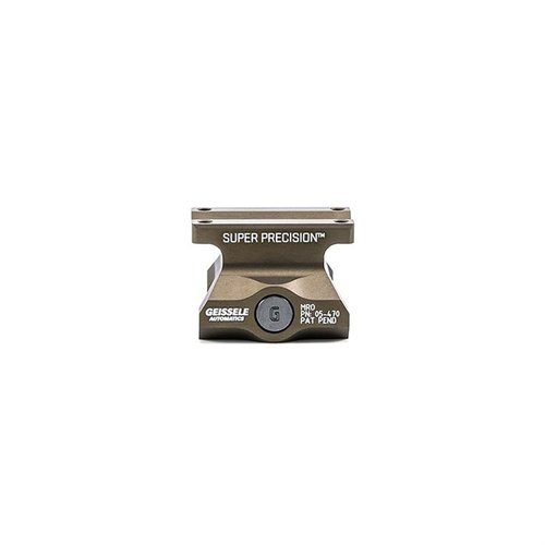 Geissele Super Precision MRO Mount tarjoaa 1,400 paunan puristusvoiman, 3 shear lugs ja tarkkuusvalmistetun 7075-T6 alumiinin, taaten maksimaalisen jäykkyyden.